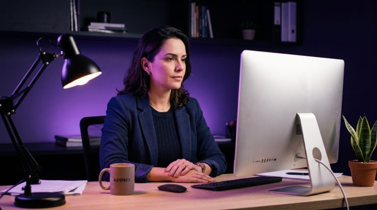 Founder de e-commerce analisando frentes de inteligência artificial no e-commerce anotadas em caderno
